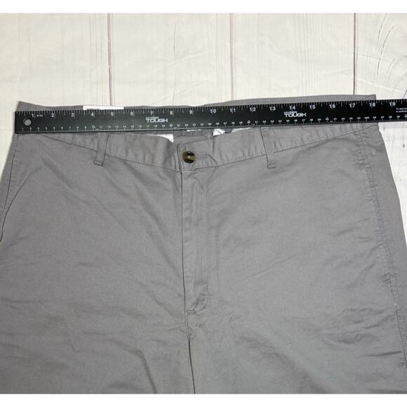 Saddlebred Shorts Mens Size 38 Chino Comfort Flex Flat Front Grey 7" Inseam NWT - Picture 4 of 6